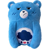 Happy Nappers: Care Bears Pillow Pocket Pal - Grumpy Bear - Plush Character Pillow Case, Animal Cover W/Weighted Paws, Soft Huggable Companion, Kids