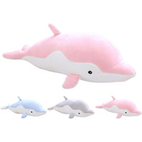 Cosgoo Soft Dolphin Plush Hugging Pillow - Cute Stuffed Animal Plushie For Kids, Perfect For Birthdays, Valentine's, Christmas...