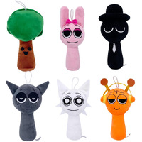 Super Jakes Sprunki Plush, Sprunki Game Plush Toys,Soft Stuffed Animal Pillow Figure Doll Christmas Birthday Gifts For Adult Kids (6Pcs)