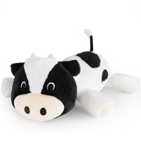 Ffxiong 22 Inch 4 Lbs Weighted Cow Stuffed Animal Pillow Soft Body Plushies Doll Cute Large Cow Weighted Plush Animals Toy For Anxiety Gift For Kids Girls Boys Birthday Valentines