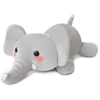 Toysym Weighted Stuffed Animals, 1.6 Lbs Elephant Stuffed Animal With Weighted Beads, Cute Plush Toy Pillow Gifts For Adults Kids Boys Girls