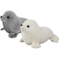 Zhidiloveyou 2Pcs 9"" Seal Plush Stuffed Animal Cute Seal Toy Pillow Kawaii Doll Gifts For Kids