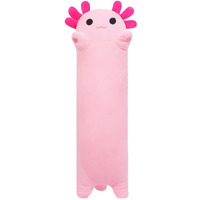 Sausudols 19.6    Long Axolotl Plush Body Pillow - Cute Stuffed Animal, Soft Cuddly Plush Toy, Ideal Gift For Family, Friends & Kids Pink