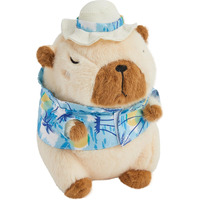 Ghtmony Capybara Plush Toy- Adorable 10'' Capybara Stuffed Animal For Kids And Boys- Soft And Cute Capibara Plushie Pillow Doll Gift (Blue)