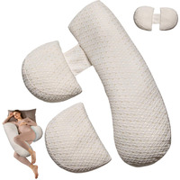 Pregnancy Pillow, Maternity Pillow With Detachable & Adjustable Pillow Cover, Full Body Pillow For Adults Sleeping, Support For Back, Belly, Legs, Hips, Pregnancy Must Haves