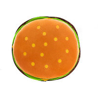 Ophrbu Hamburger Plush Pillow Funny Hamburger Bread Stuffed Pillow Soft Food Plushie Throw Pillow Stuffed Animal Toy For Kids Adults Gift Home Decor. (Hamburg, 12"")