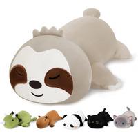 Finebee Weighted Sloth Stuffed Animals, Cute Weighted Sloth Plush, Soft Stuffed Weighted Plushie Pillow Gifts For Girls Boys(9.8"" 0.8Lbs)