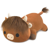Toysym Weighted Stuffed Animals, Highland Cow Stuffed Animal With Weighted Beads, Cute Plush Toy Pillow Gifts For Adults Kids Boys Girls