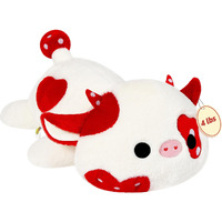 Onsoyours Original Weighted Mushroom Cow Stuffed Animals, 4.0 Lbs Weighted Plush For Stress Relief - 20"" Large Soft Cow Pillow Gifts For Kids & Adults