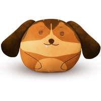 Oiyaku Kids Plush Pug Stuffed Animal Soft Dog Plush Pillow - Brown, 13 In - Birthday Gift For 3-12 Years Old Children - Decoration For Room & Living Room