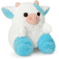 Reuclothim Cute Cartoon Cow Plush Pillow Toy, Blue