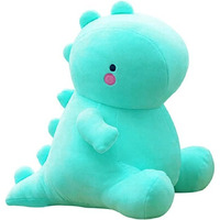 Mottoys Dinosaur Plush Toys - 12"" Stuffed Plushies - Soft Pillow For Home Decorations - Hugging Figures For Boys And Girls - Cute Animal Toys For Fans - Ideal Sleep And Play Companion (Light Blue)