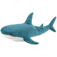 Dongai Plush Shark Toy Pillow, 31-Inch Giant Shark Plush Animal Toy Super Soft And Cute Pillow Childrens Boys And Girls Room Decoration Bedtime Gift (80Cm,Blue) (Blue)