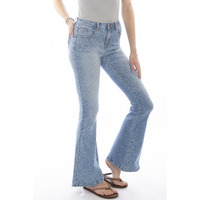 BELL BOTTOM PANTS W/PAISLEY PRINT