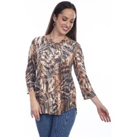 MICROFIBER PRINT REVERSIBLE TOP