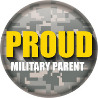 Proud Military Parent Button