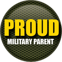 Proud Military Parent Button