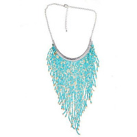 Bohemian Beads Waterfall Necklace