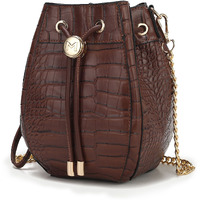 MKF Collection Cassidy Crocodile Embossed Vegan Leather Women's Shoulder Bag by Mia k