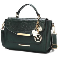 MKF Collection Sylvie Croco Embossed Vegan Leather Women Shoulder by Mia k
