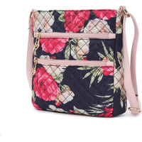 MKF Collection Lainey Quilted Cotton Botanical Pattern Women Crossbody by Mia k