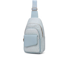 MKF Collection Kace M Logo Printed Vegan Leather Women Sling Bag by Mia k