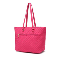MKF Collection Hallie Solid Quilted Cotton Women Tote Bag by Mia K