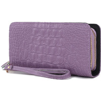 MKF Collection Eve Genuine Leather Crocodile Embossed Women Wristlet Wallet by Mia K