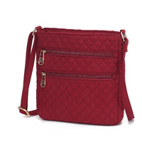 MKF Collection Lainey Solid Quilted Cotton Women's Crossbody Bag by Mia K