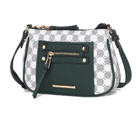 MKF Collection Essie Circular Print Vegan Leather Women's Crossbody Bag by Mia K