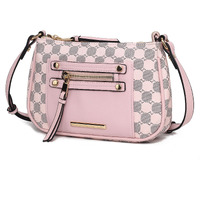 MKF Collection Essie Circular Print Vegan Leather Women's Crossbody Bag by Mia K