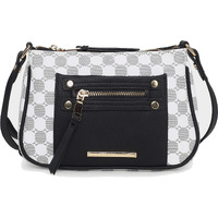 MKF Collection Essie Circular Print Vegan Leather Women's Crossbody Bag by Mia K