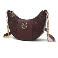 MKF Collection Amira Crocodile Embossed Vegan Leather Women Shoulder Bag by Mia K