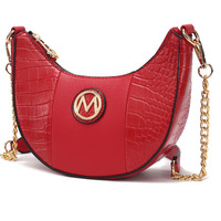 MKF Collection Amira Crocodile Embossed Vegan Leather Women Shoulder Bag by Mia K