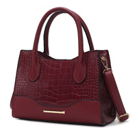 MKF Collection Gili Crocodile Embossed Vegan Leather Women Tote Bag by Mia K