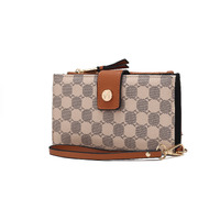 MKF Collection Solene Circular Print Vegan Leather Women's Wristlet Wallet by Mia K