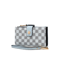 MKF Collection Solene Circular Print Vegan Leather Women's Wristlet Wallet by Mia K