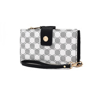 MKF Collection Solene Circular Print Vegan Leather Women's Wristlet Wallet by Mia K