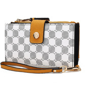 MKF Collection Solene Circular Print Vegan Leather Women's Wristlet Wallet by Mia K