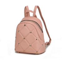 MKF Collection Hayden Quilted Vegan Leather with Studs Women Backpack by Mia K