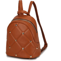 MKF Collection Hayden Quilted Vegan Leather with Studs Women Backpack by Mia K