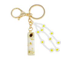 Baby Daisy Initial Key Chain