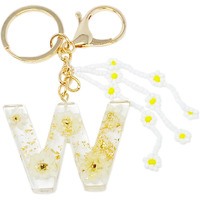 Baby Daisy Initial Key Chain