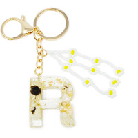 Baby Daisy Initial Key Chain