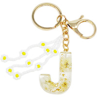 Baby Daisy Initial Key Chain