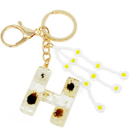Baby Daisy Initial Key Chain