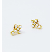 Dainty Cross Stud Earrings