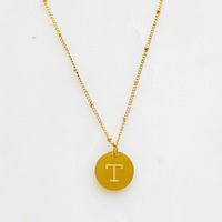 Ellison + Young: Singular Charm Initial Necklace