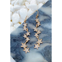 Line Dancing Star Earrings