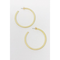 Smaller Jade Satin Finish Hoops